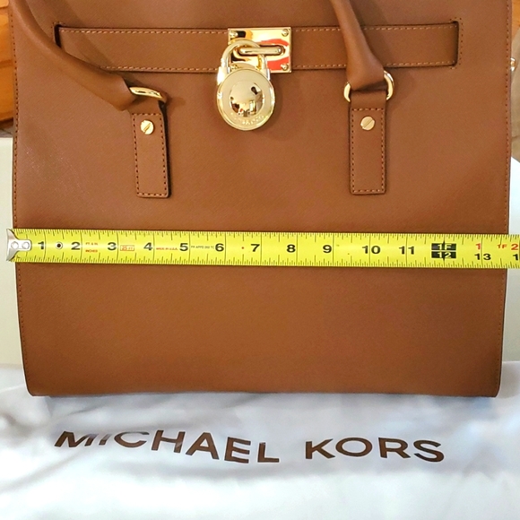 MICHAEL Michael Kors Women's Hamilton East/West Satchel Bag, Luggage, One Size - Picture 3 of 16